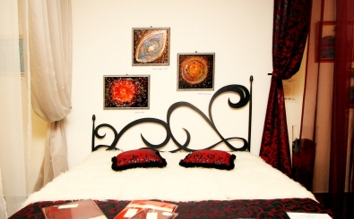 Kovová postel Cartagena, kanape verze