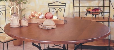 Kovový jedálenský stôl Provence kruh