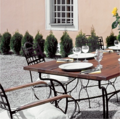 Kovový zahradný stôl Versailles